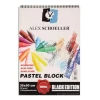 Alex Artist - 35x50 Pastel Fon Blok Spiralli 220 Gr Siyah