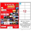 Tanex Laser Etiket Tw-2612 105x48