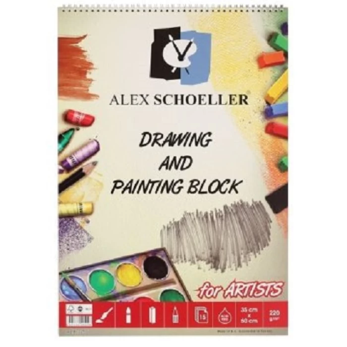 Alex 35x50 Sip. Resim Defteri 220 Gr 15Li Alx-298