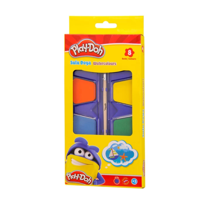 Playdoh Suluboya 8 Renk Jumbo 35mm Play-Su008