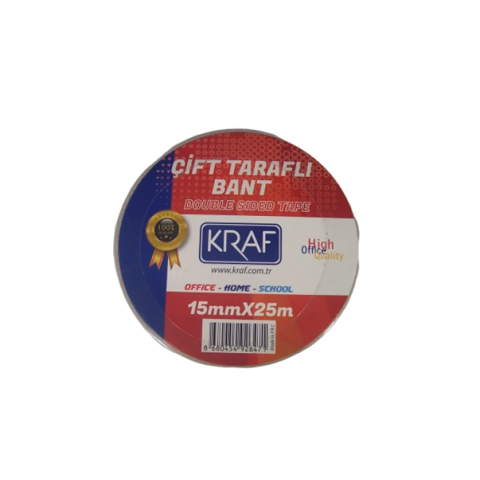 Kraf Çift Taraflı Bant 15x25mm 2515g