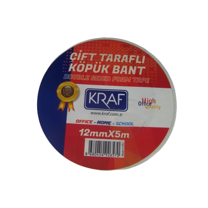 Kraf Köpük Bant 12mmx5m 5012g