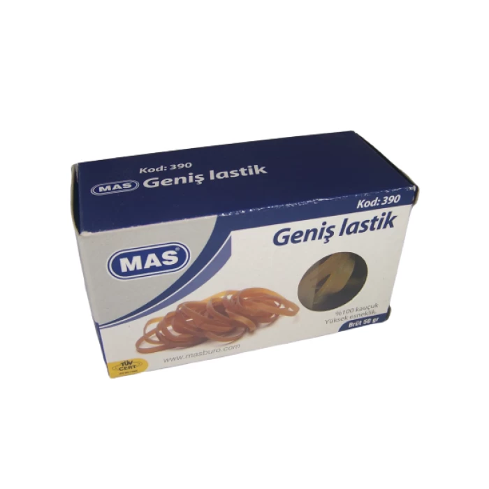 Mas Lastik Geniş 100/65mm %100 Kauçuk (50 Gr. Kutu) 390