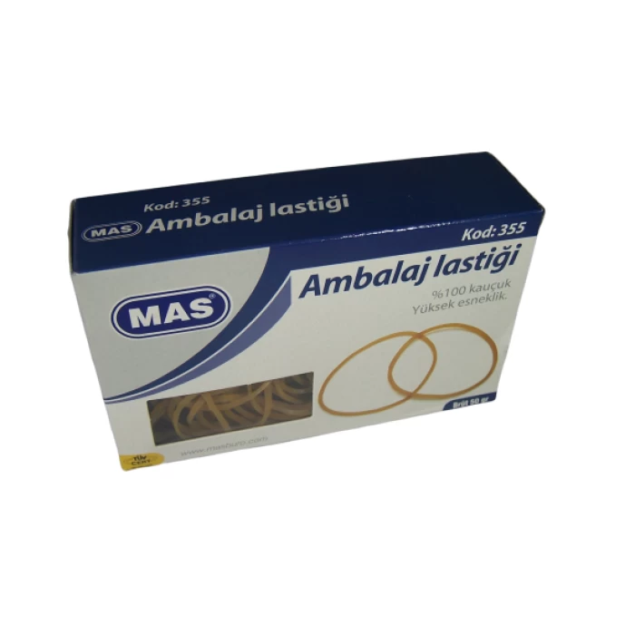 Mas 80/50mm Ambalaj Lastiği %100 Kauçuk (50 Grkutu) 355