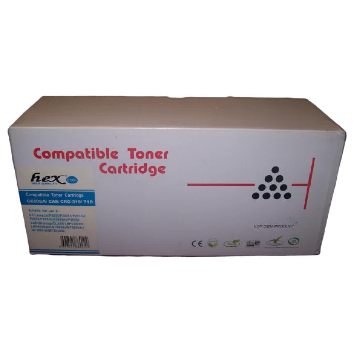 Hex Hp Ce505a P2035 Crg-319 P2050 Muadil Toner