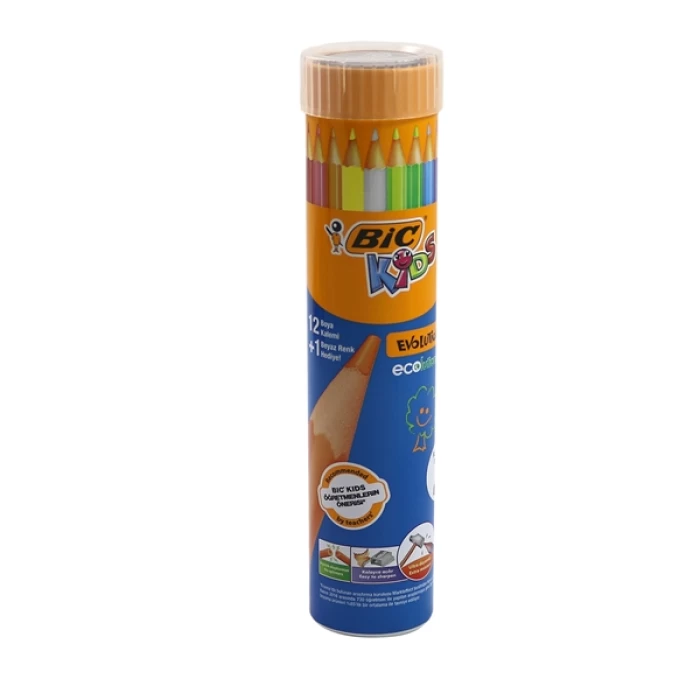 Bic Evolutıon Boya Kalemi 12+1 Li Metal Tüp