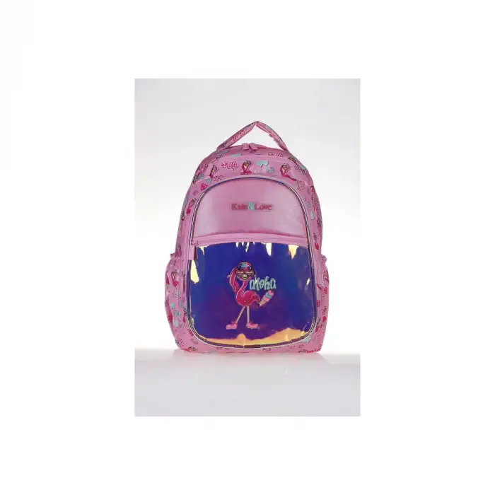 Kaukko Kıds&Love Flamıngo Sırt Çantası Aynalı-Simli L5066