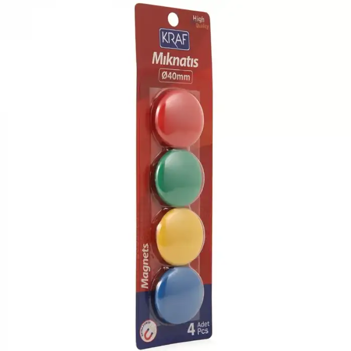 Kraf Mıknatıs Blisterli 4cm 4 Lü 504g