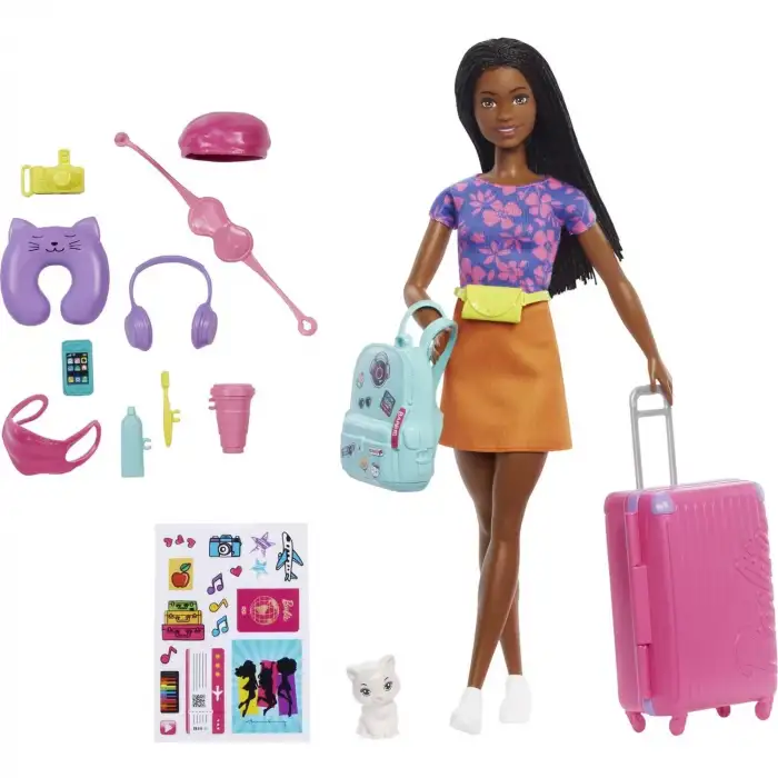 Mattel Barbıe Brooklyn Seyahatte Bebeği Ve Aksesuarları Mtl-Hgx55