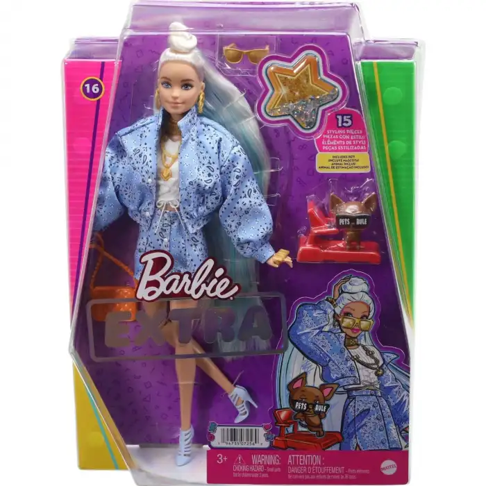 Mattel Barbıe Mavi Takımlı Bebek Extra MTL-HHN08