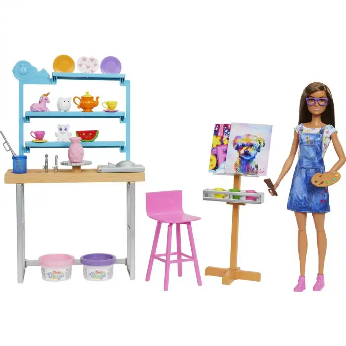 Mattel Barbıenin Sanat Atölyesi Oyun Seti Mtl-Hcm85