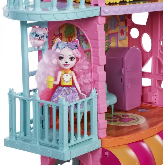 Mattel Enchantımals Şehir Evi Ve Kafe Oyun Seti Mtl-Hhc18