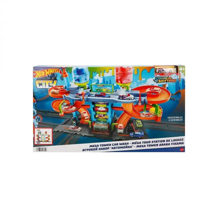 Mattel Hot Wheels Mega Araba Yıkama Kulesi Mtl-Hdp05