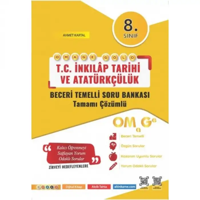Omage 8.Sınıf Gold İnkılap Tarihi Soru Bankası