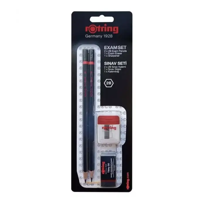Rotring Sınav Seti Kurşun Kalem+silgi+kalemtraş 2090068wk