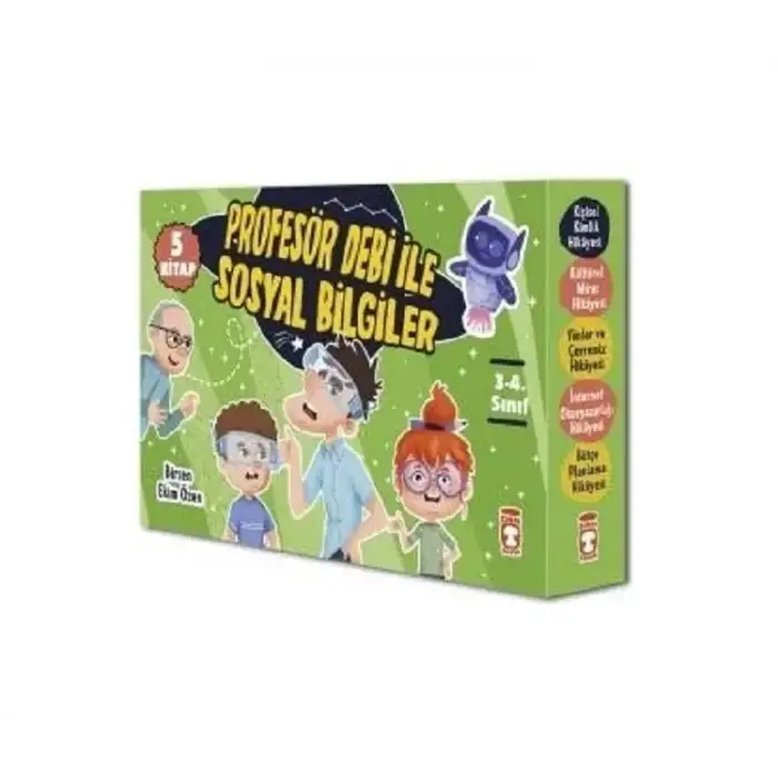 Timaş Profesör Debi İle Sosyal Bilgiler Set (5kitap)