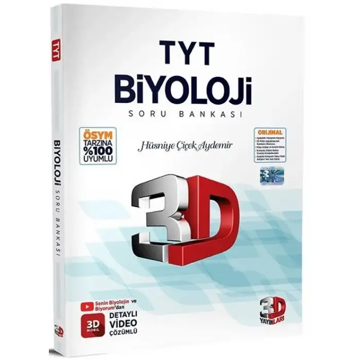 3D Tyt Biyoloji Soru Bankası 2026-27