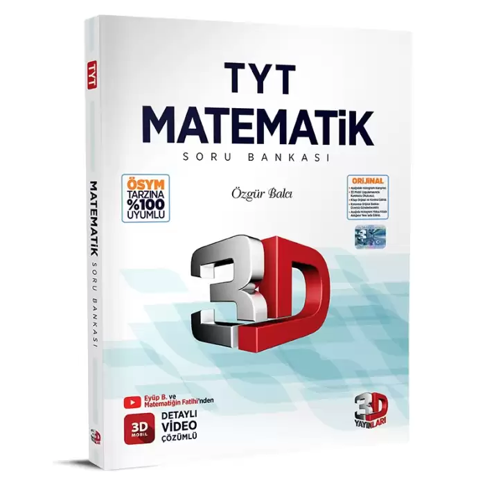 3D Tyt Matematik Soru Bankası 2024-25