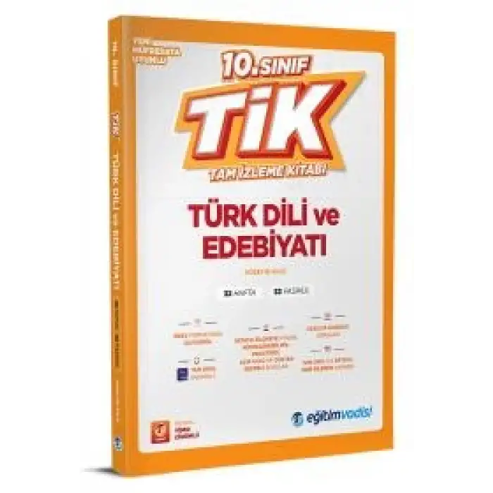 Eğitimvadisi 10.Sınıf Türk Dili Ve Edebiyatı Tam İzleme Kitabı 2025-26