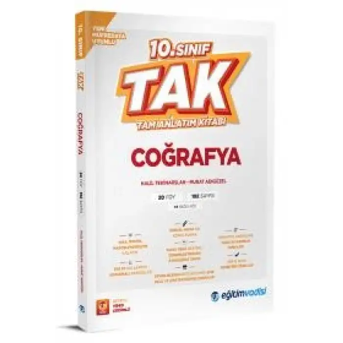 Eğitimvadisi 10.Sınıf Coğrafya Tam Anlatım Kitabı 2025-26
