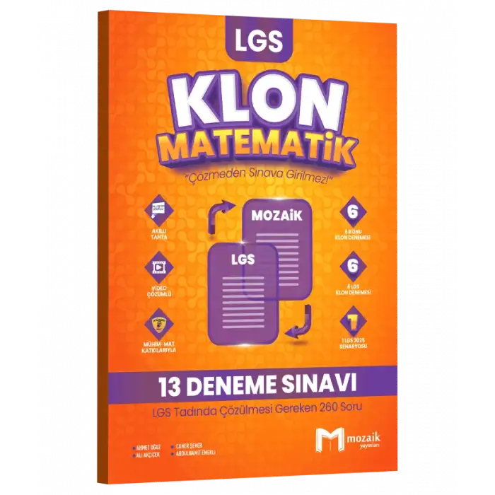 Mozaik 8.Sınıf Matematik Klon Deneme 2025