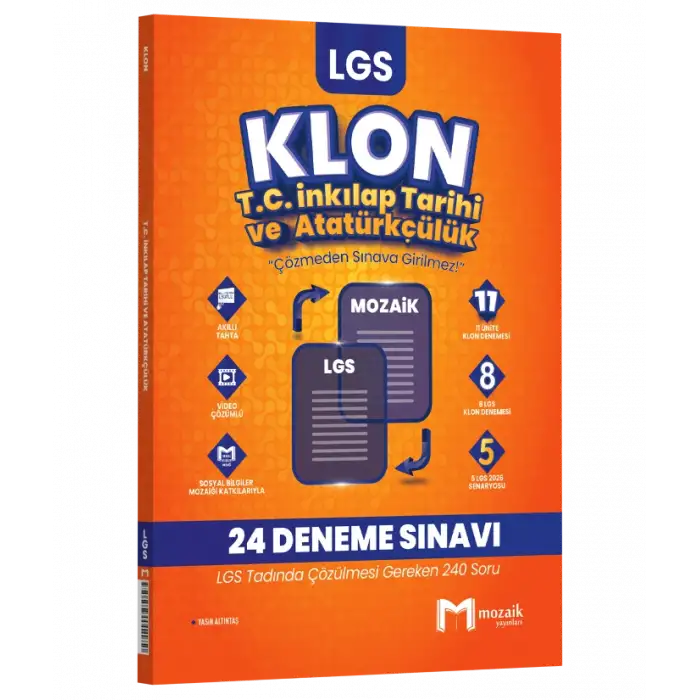 Mozaik 8.Sınıf İnkılap Tarihi Klon Deneme 2025-26