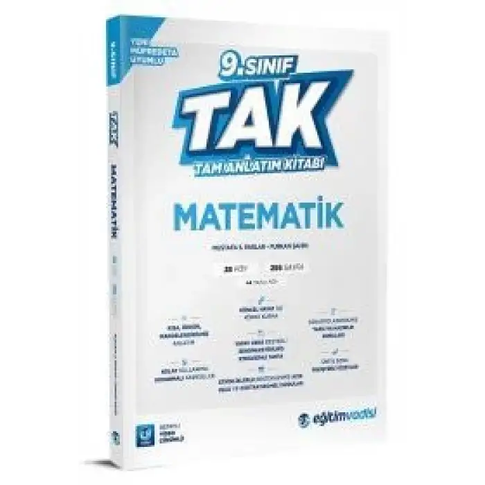 Eğitimvadisi 9.Sınıf Matematik Tam İzleme Kitabı Tik 2025-26