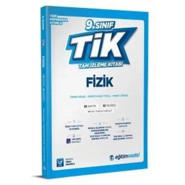 Eğitimvadisi 9.Sınıf Fizik Tam İzleme Kitabı 2025-26