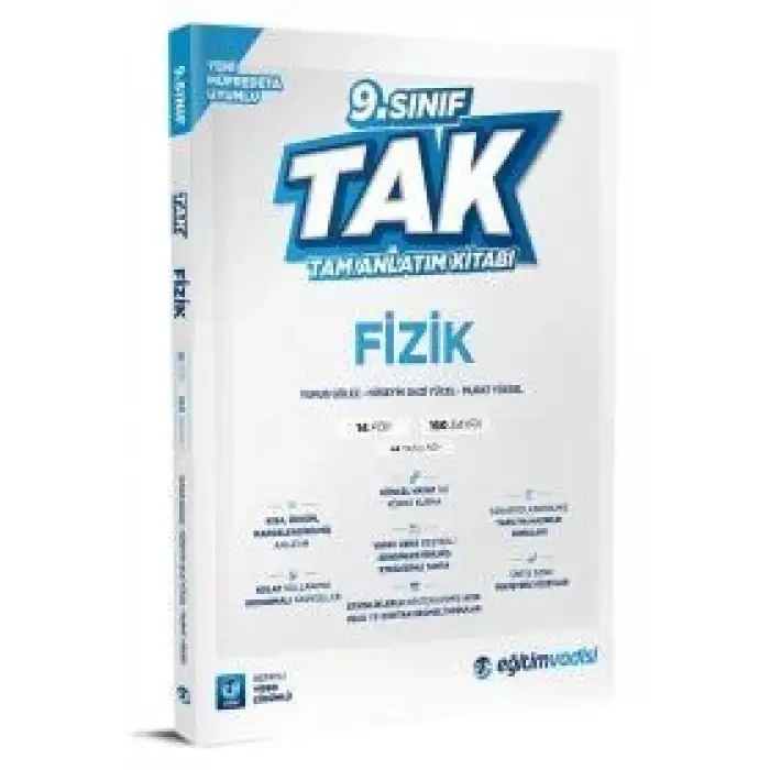 Eğitimvadisi 9.Sınıf Fizik Tam Anlatım Kitabı Tak 2025-26