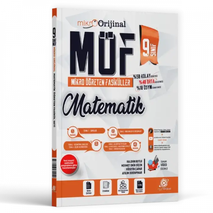 Orijinal 9.Sınıf Matematik Mikro Möf Set 2025-26
