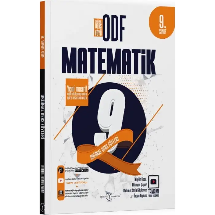 Orijinal 9.Sınıf Matematik Odf Seti 2025-26