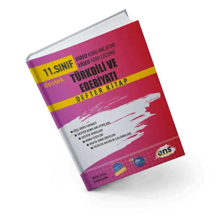 Ensdestek 11.Sınıf Türk Dili Ve Edebiyatı Destek Defterim 2024-25