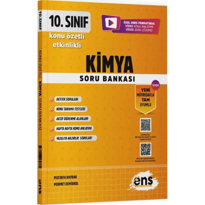 Ensdestek 10.Sınıf Kimya Etkinlikli KÖS 2025-26