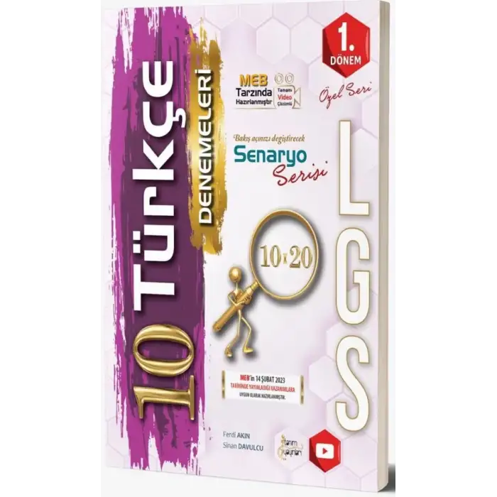 Tanım 8.Sınıf Özel Türkçe Deneme 10Lu 2023