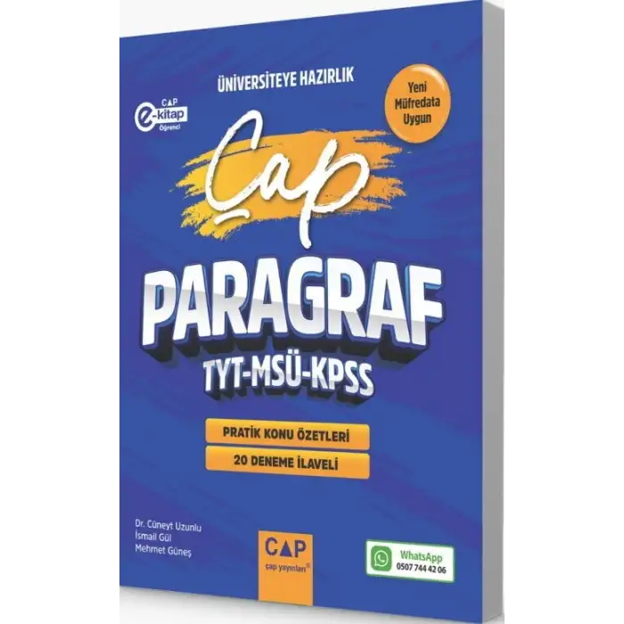Çap TYT MSÜ KPSS Türkçe Anlam Bilgisi Üniversiteye Hazırlık 20 Deneme İlaveli 2025-26