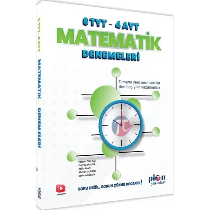 Pion TYT-AYT Matematik Denemeleri (6+4) 2025