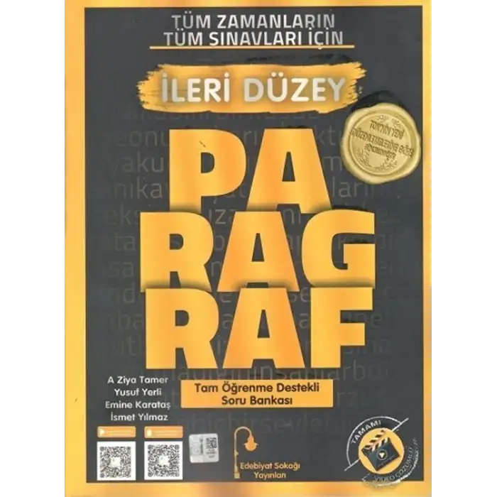 Edebiyatsokağı Paragraf İleri Düzey Soru Bankası 2025-26