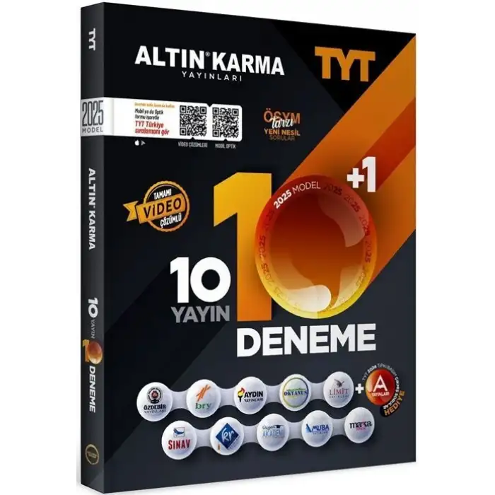 ALTINKARMA TYT 10+1 Deneme Seti 2025