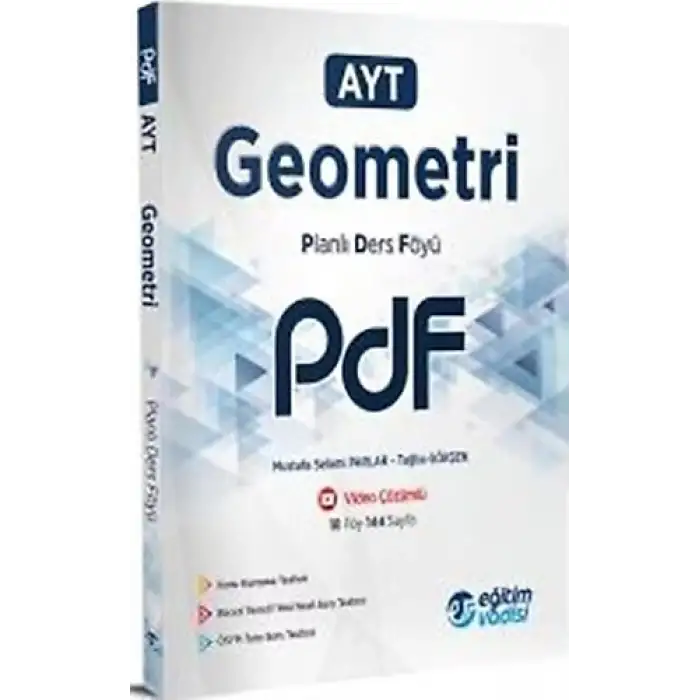 Eğitimvadisi Ayt Geometri Planlı Ders Föyü Pdf 2025-26