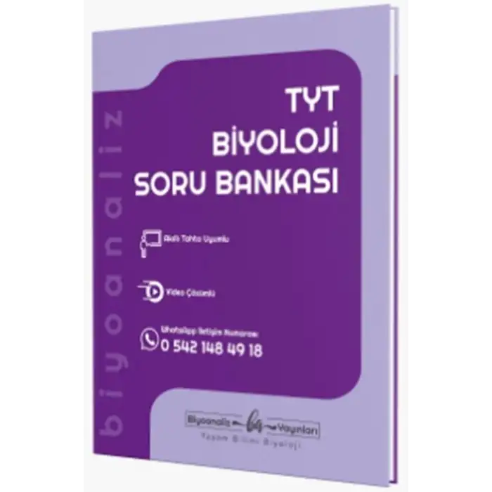 Biyoanaliz Tyt Biyoloji Soru Bankası 2025-26