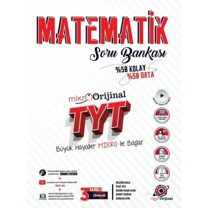 Orijinal Mikro Tyt Matematik Soru Bankası 2025-26