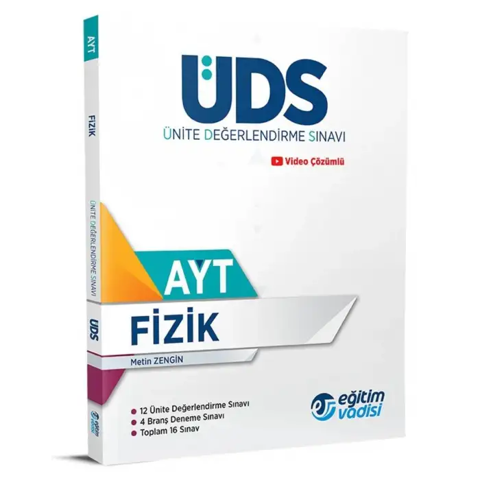 Eğitimvadisi Ayt Fizik Üds Ünite Değerlendirme Sınavı