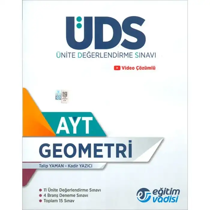 Eğitimvadisi Ayt Geometri Üds Ünite Değerlendirme Sınavı