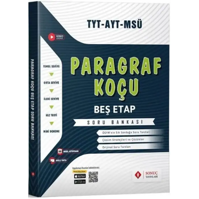 Sonuç Tyt Paragraf Koçu Beş Etap Soru Bankası 2024