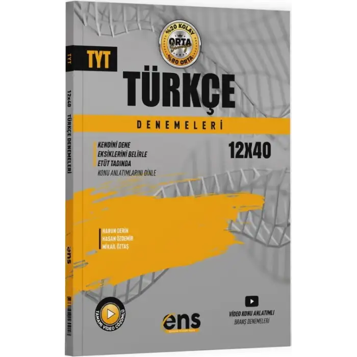 Ensdestek Tyt Türkçe Deneme 12 Li 2025-26