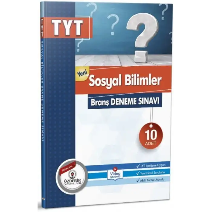 Özdebir Tyt Sosyal Bilimler Branş Deneme Sınavı 10 Lu