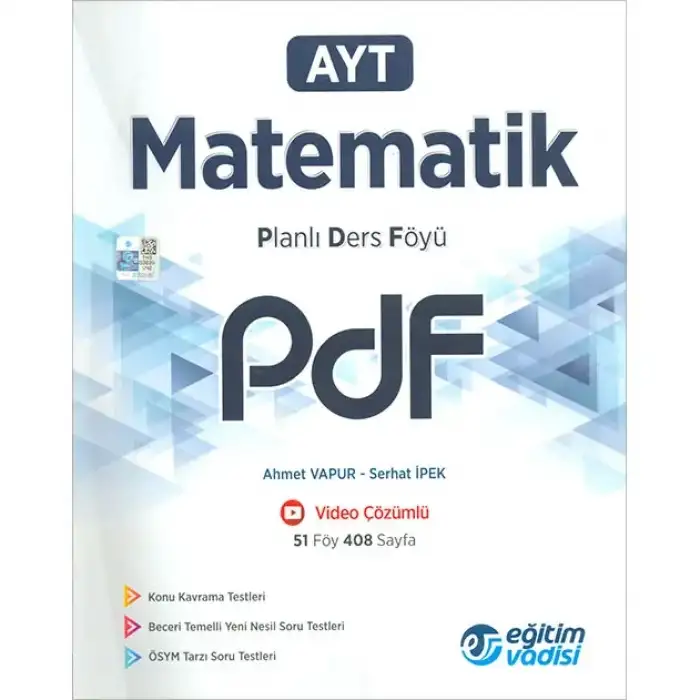 Eğitimvadisi Ayt Matematik Planlı Ders Föyü Pdf 2025-26