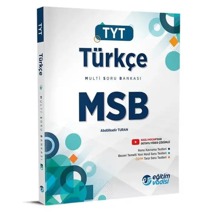 Eğitimvadisi Tyt Türkçe Multi Soru Bankası Msb 2025-26