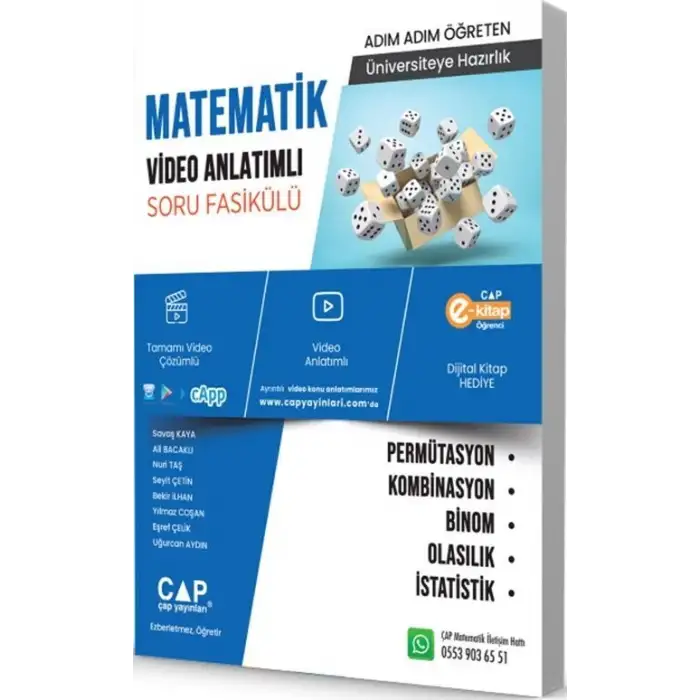 Çap Tyt-Aty Matematik Permutasyon Bin.Ola.Konu Anlatımlı Soru Bankası 2022