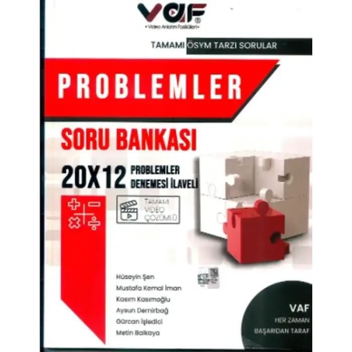 Vaf Tyt Problemler Soru Bankası 2022